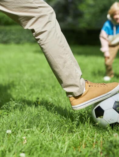 mini terrain de foot jardin enfant