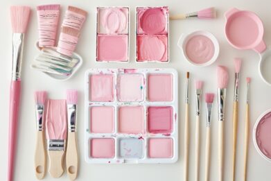 Maîtriser la Couleur Rose: Techniques de Mélange de Couleurs